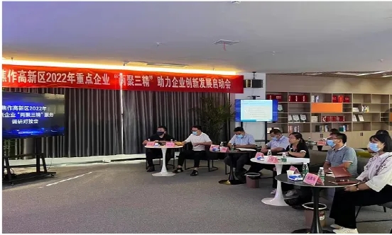 焦作高新区重点企业“两聚三精”服务线上调研对接会成功举办